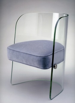 gildedjuggernaut:  Chair, Louis Dierra Glass with synthetic