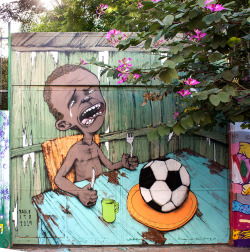  Brazilian Street Artist Has Created the World Cup’s First