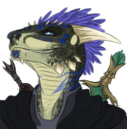 the-random-meow:  Just felt like making a new icon of this Argonian