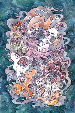 cryptovolans:  I finally finished the OTHER digimon painting!