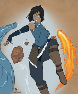 fkevlar: I drew Korra! I also drew her in a way that let me easily