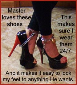 One of the greatest feelings ever is having my heels locked in