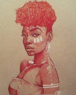 fyblackwomenart:African Queen by rtisticartwork 