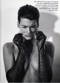 lelaid:  Linda Evangelista in Le Diable au Corps for Vogue