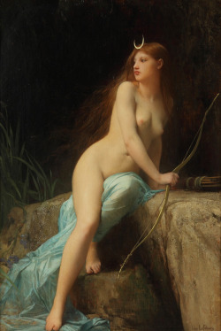 c0ssette:  Diana,Jules Joseph Lefebvre (French 1836-1911). 