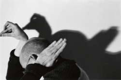 loverofbeauty:Duane Michals:   Self-portrait as a duck