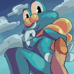 froakie morning drawing to start the day off, and prevent me