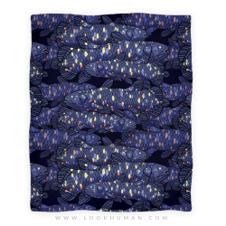 kitvshumans:Hey guys! I did this coelacanth pattern a while back