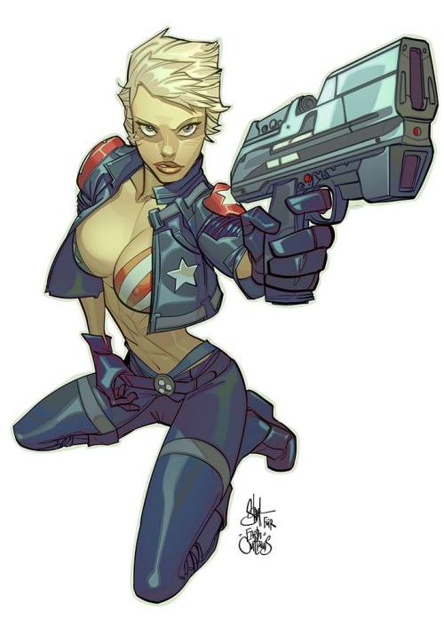 bear1na:  Galactic Bounty Hunter - Willow process by Otto Schmidt *