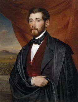 spoutziki-art:  Karl Von Blaas - Portrait of a Man, 1846 
