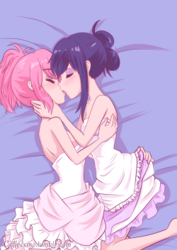 caffeccino:  Madohomu Wedding Night~ Don’t ruin the dresses,