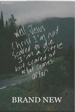 unfuk-blog:  Brand New // Jesus Christ 