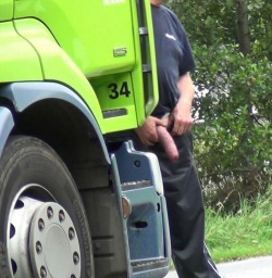 hard-working-men:  Huge Trucker Cock, Damn Please Follow us,