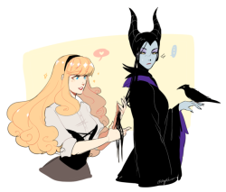 ayshiun: Some princesses and villain bonding I guess~. Motivated