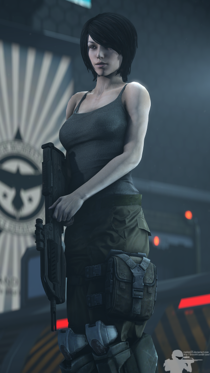 pallidsfm:  bravo44: “Hey, hon, I’m going to the range. Mind if I–” “Borrow my rifle?” “You…” “Have at it. You know where the cleaning kit is.” Hit!  Rachel is waifu material tbh.  Couldn’t agree more! So adorable!