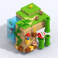 it8bit:  Super Mario Land - Voxel ArtCreated by  William Santacruz