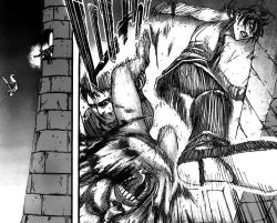 selfish-in-excess:  That time Ymir kicked a titan out of a castle