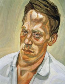 artist-freud: A Painter, Lucian Freud  Medium: oil,canvashttps://www.wikiart.org/en/lucian-freud/a-painter