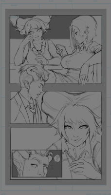 Page 1 -2 of the Raven/Jinx comic is all sketched outnot sure