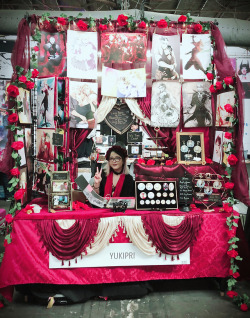 yukipri:  Some photos of my first Artist Alley table, at Animefest