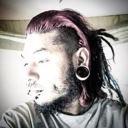 Morning    #pink #pinkhair #combngreasen    #dreads #dyeddreads