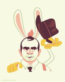 xombiedirge:  R.I.P. Bob Hoskins by Glen Brogan / Tumblr