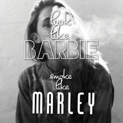 go0dvibes-420:  Look like barbie. Smoke like Marley