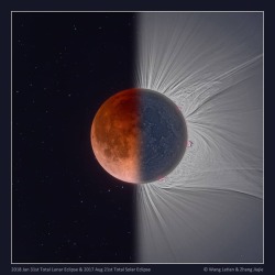 Total Solar Lunar Eclipse #nasa #apod #moon #sun #corona #eclipse