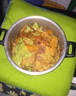 A super bowl of nachos   The final product!   #superbowl52 #superbowlLII