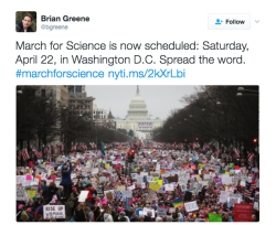 refinery29:  The date for the Science March on Washington (and
