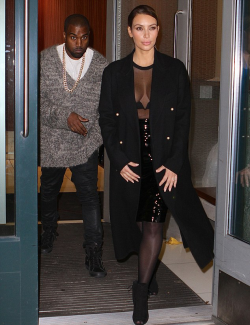  November 19, 2013 - Kim Kardashian + Kanye West out in NYC. 
