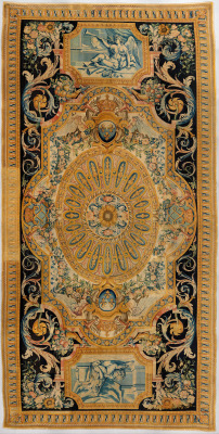 ufansius:Carpet with images of Fame and Fortitude - Savonnerie