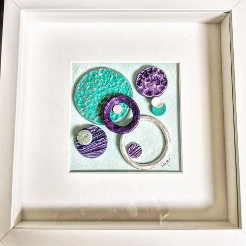 <p>New Clay Abstract- ‘Alliums’<br/>
💜💙💜💙💜💙</p>

<p>This clay abstract artwork was inspired by the structural beauty and colours found in Alliums.</p>

<p>Framed artwork dimensions:<br/>
 <br/>
25cm x 25 cm x 5cm</p>

<p>£45 (plus p&p)</p>

<p>Each Allium element is hand crafted and then intuitively coloured using acrylic paints.</p>

<p>Here we have shades of violet, turquoise, mother of pearl and pink.</p>

<p>What a wonderful Christmas gift for those who appreciate art and all things floral.</p>

<p>This modern artwork is unique and would look amazing in a home or office setting.</p>

<p>If you would like a similar abstract piece, inspired by your favourite flower, please feel free to contact me to discuss further.</p>

<p>.<br/>
.<br/>
.<br/>
.</p>

<p>#artbysandi #sandisayer #contemporaryartist<br/>
#modernartist #modernart #spiritualart #spiritualartist #loveandgratitude #appreciation #wiltshireartist #contemporarybritishartist #texturedart #texturedpainting #abstractart #abstractpainting #inspiredbygemstones #inspiredbynature #alliums #modernart #moderninterior #bethechange #lightworker #textures #flowerart<br/>
#abstractflower #abstractfloral (at Calne)<br/>
<a href="https://www.instagram.com/p/CWtEEB8o0cV/?utm_medium=tumblr">https://www.instagram.com/p/CWtEEB8o0cV/?utm_medium=tumblr</a></p>