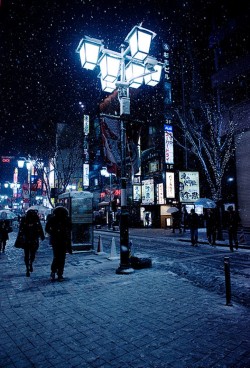 miariin:  Shinjuku snow by R.Hossssy 