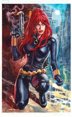 comicbookwomen:   Black Widow by   Dan Brereton 
