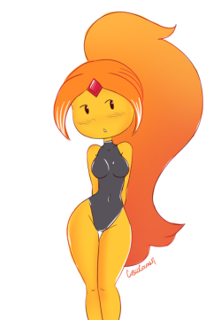 Flame Princess sketch commission, based on her appearance in