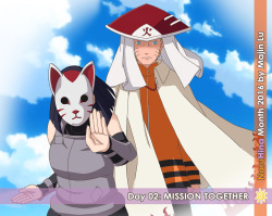 majin-lu: NaruHina Month 2016 - Day 02: Mission Together NaruHina