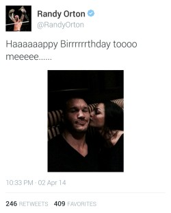 cultofwerewolves:  Randy Orton sure does know how to celebrate