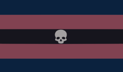 grotendous:goth trans flag 