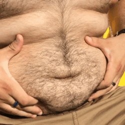 fillin-chubby:  Is anyone else totally mesmerized by big bellies wobbling in slow motion, or is it just me? ðŸ˜   