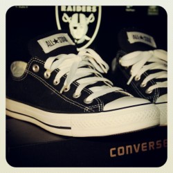 this-is-my-lifestyle:  Oakland Raiders & Converse All Star