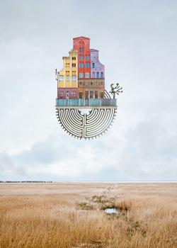 jedavu:    Architectural Collages That Double as Visual Poems