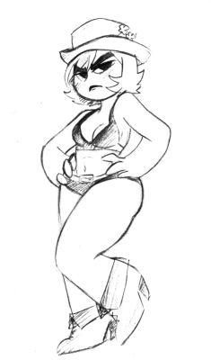 roxynsfw:donation sketch for cdb2k3 of Mandy in this outfit The