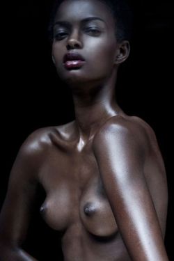 crystal-black-babes:  Adau Mornyang - Nude Black Fashion Model