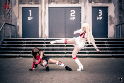 hotcosplaychicks:  Asuka VS Lili by IlunaNeko Check out http://hotcosplaychicks.tumblr.com