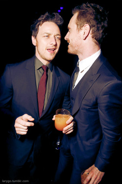 larygo:  James McAvoy and  Michael Fassbender @The ‘X-Men: