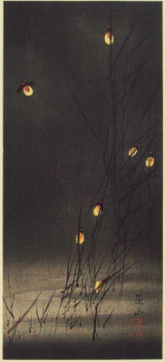 wasbella102:  Fireflies in Reeds by Ito Sozan 