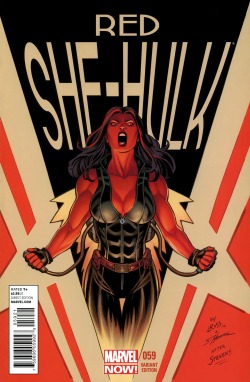 keaneoncomics:  Red She-Hulk #59 variant cover by Luke Ross (after