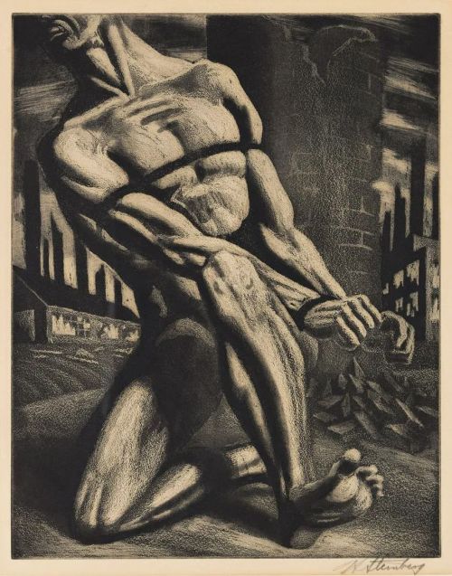 beyond-the-pale:  Harry Steinberg - Enough, c. 1947Swann Auction