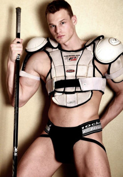 Men in Hockey Gear